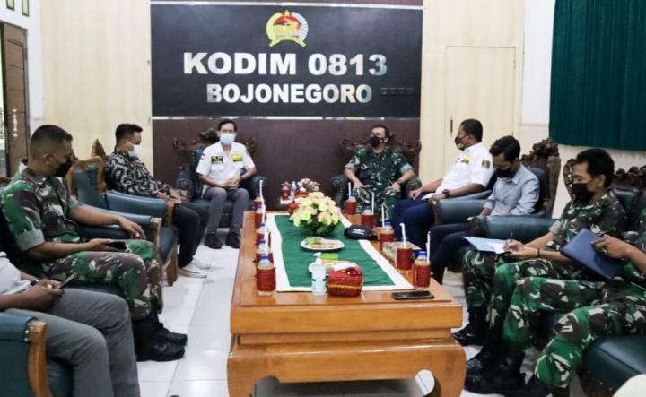 Jalin Sinergitas, HIPMI Kunjungi Kodim 0813 Bojonegoro